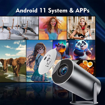 HY300 plus HD Projector Portatil 4K Projetor Android LED Video Home Theater Cinema Phone Mini Proyector Movie HY300 Pro
